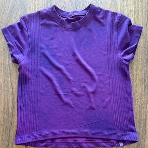 Lululemon Train to Be Short Sleeve Boxy Cropped Tee